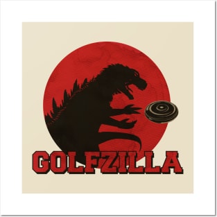 Golfzilla Disc Golf Posters and Art